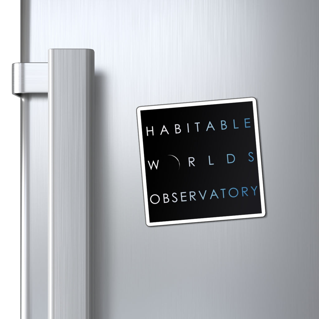 Habitable Worlds Observatory Logo Magnet — Refrigerator Magnet