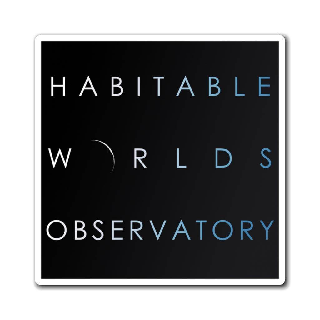 Habitable Worlds Observatory Logo Magnet — Refrigerator Magnet