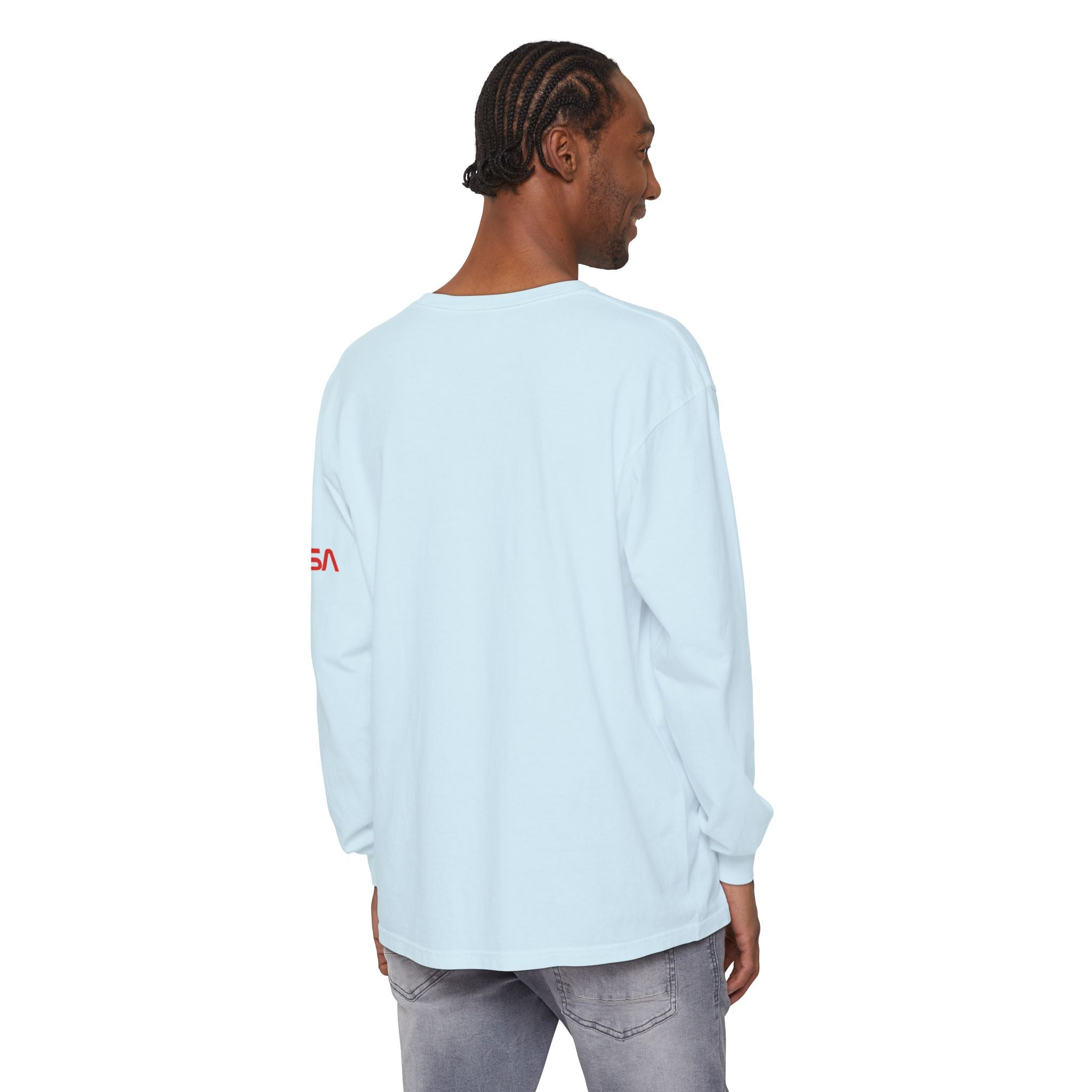 Habitable Worlds Observatory Long Sleeve Tee — NASA Sleeve Logo